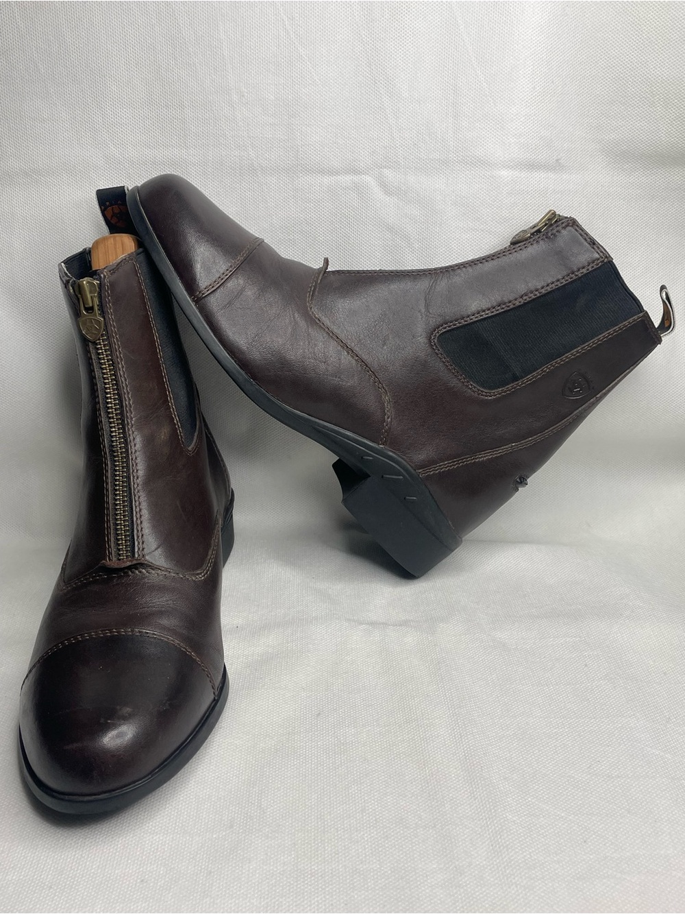 Ariat Devon Zip Paddock Boots Womens 9B Brown Waterproof Thinsulate Shoes Riding